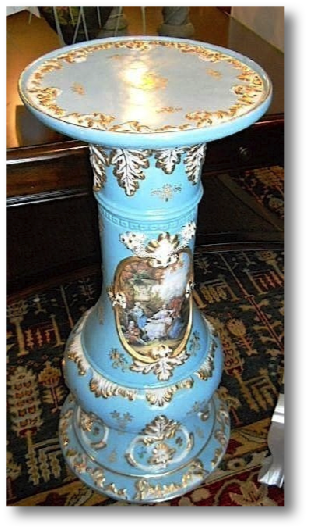 Hand painted Porcelain Table
